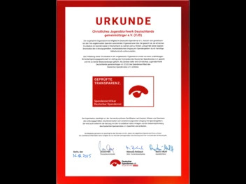 Spendenzertifikat des Deutschen Spendenrats 2025
