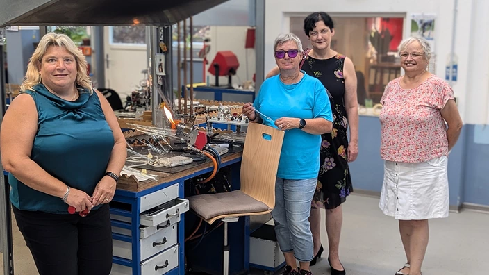 Besuch in der Glaswerkstatt